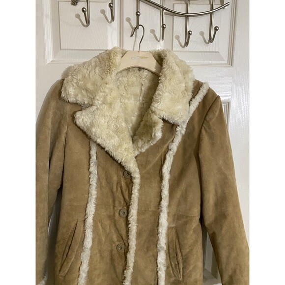 Vintage Wilson’s Leather Maxima Y2K Genuine Leather Faux Fur Women’s Coat Size M - Picture 3 of 16